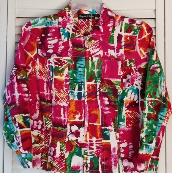 DIAMONDS & PEARLS Colorful Jacket - Picture 6 of 6